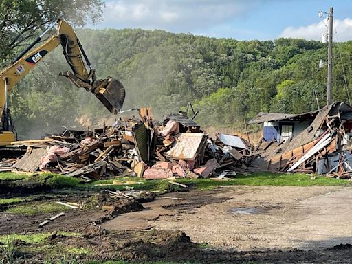 Dam Store demolished from Rapidan Dam riverbank, couldn't be saved