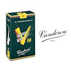 小叮噹的店- 法國 Vandoren ALTO V16 中音薩克斯風竹片 10片裝 A-V16