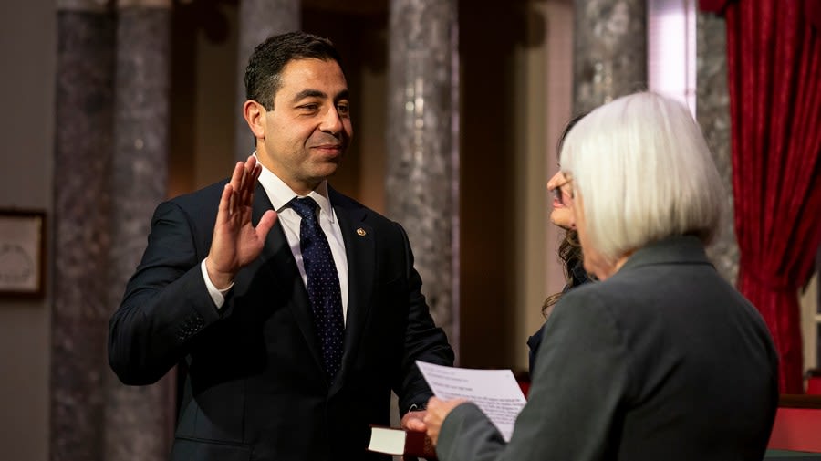 George Helmy sworn in to fill remainder of Menendez term