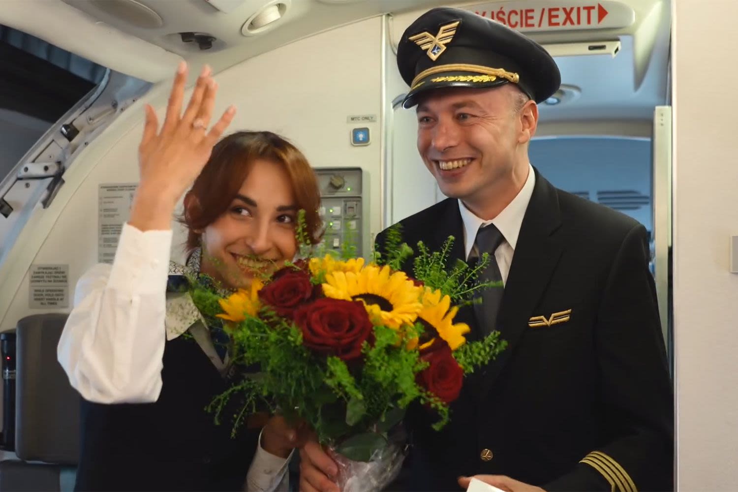 Pilot Proposes to Flight Attendant in Front of Passengers: ‘On Today’s Flight There Is a Very Special Person’