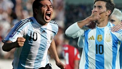 De Riquelme a Dybala: pasaron 17 años hasta que otro "10" de la Selección hizo un gol oficial