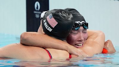 Torri Huske, driven by Tokyo near miss, gets golden moment at Paris Olympics