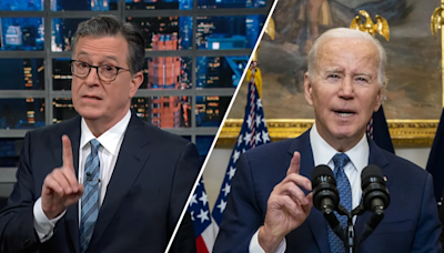 Stephen Colbert taunts Biden with Dr. Seuss-style rhyme: ‘Is he mentally fit? Can he serve a whole term?'