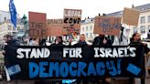 Manifestantes pedem intervenção da UE sobre reforma judicial em Israel