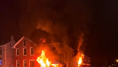 Chambersburg apartment fire displaces families, injures firefighter