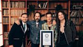 The Killers presented with two Guinness World Records titles for Mr Brightside