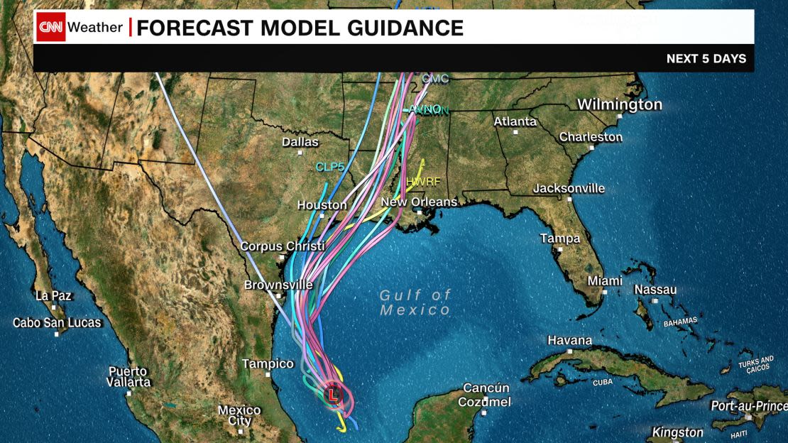 Potential Tropical Cyclone Six forms in Gulf with tropical storm watch issued for Mexico