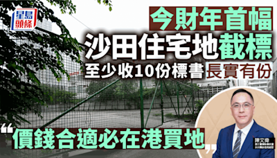 今財年首幅沙田「蚊型」住宅地截標 共接獲11份標書 長實有份「價錢合適必在港買地」