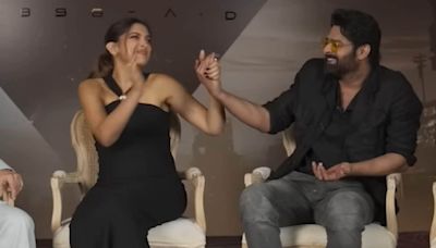 Deepika Padukone Blushes, Holds Prabhas' Hand While He Boasts About Her Hollywood Projects; Watch - News18