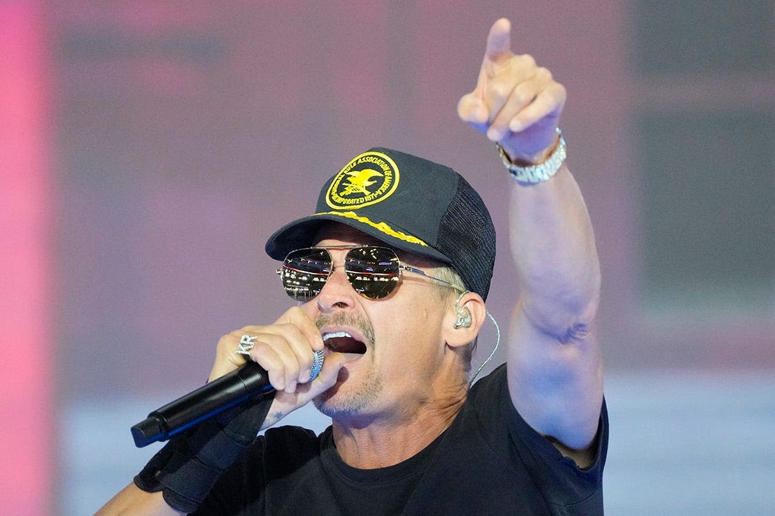 Kid Rock arrives in Milwaukee, warms up at Fiserv, will perform at RNC Thursday night