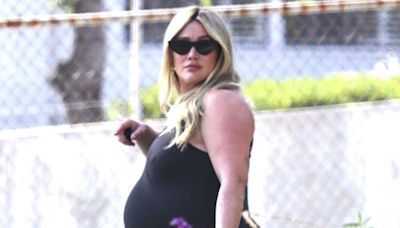 Pregnant Hilary Duff Spotted Showing Off Her Baby Bump as Due Date Draws Near