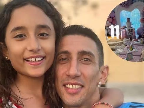 Así de increíble fue el cumpleaños temático de la hija de Ángel Di María: súper pijamada y spa