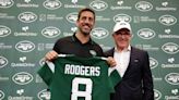 Former Wisconsin basketball star turned radio host Ben Brust shows up to Packers training camp with an Aaron Rodgers Jets jersey