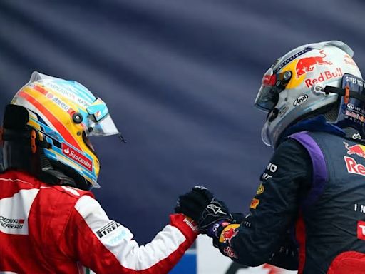 Vettel afirma que Fernando Alonso ha sido su competidor más duro. Pero le preguntan quiénes son los mejores y dice esto