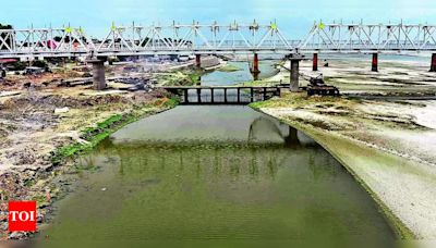 New man-made channel of Ganga starts streaming water | Allahabad News - Times of India