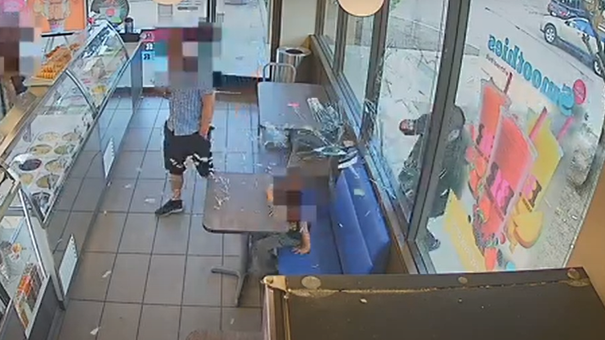 Man arrested for assault, child abuse after smashing window at San Jose ice cream shop