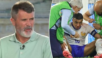 Roy Keane blasts 'out of order' Mbappe as he shows no mercy despite broken nose