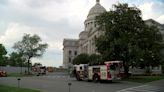 Crews respond to fire at Arkansas Capitol