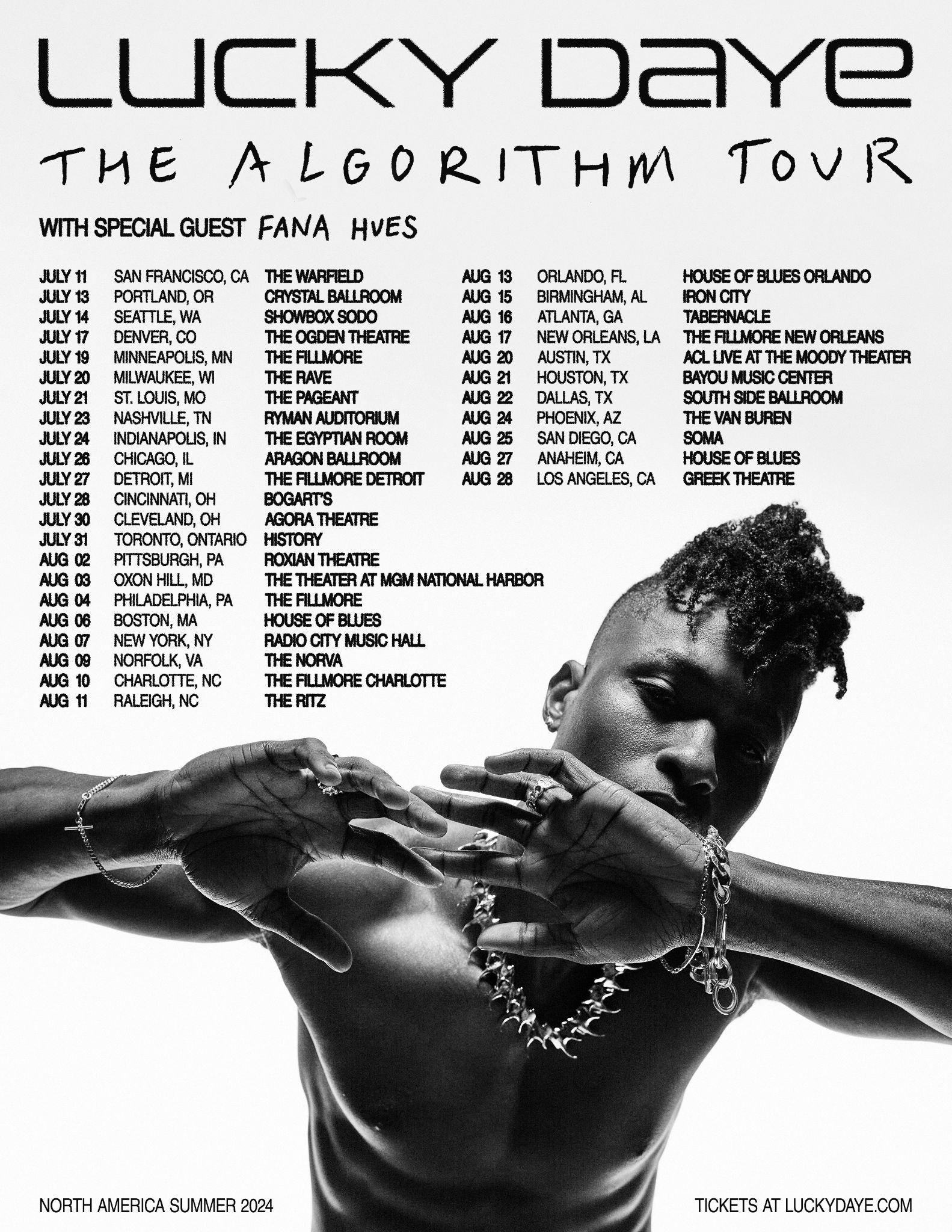 Lucky Daye Announces 'Algorithm' Album and Tour