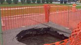 Sinkhole causes road closure in south Fargo
