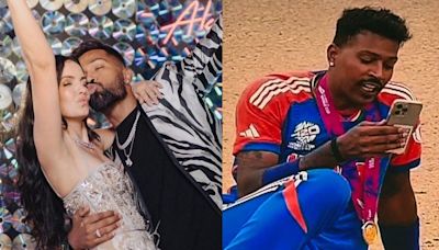 Natasa Gets a Call From Hardik Pandya After T20 WC Win? Pics Show Him on Call Amid Divorce Rumours - News18