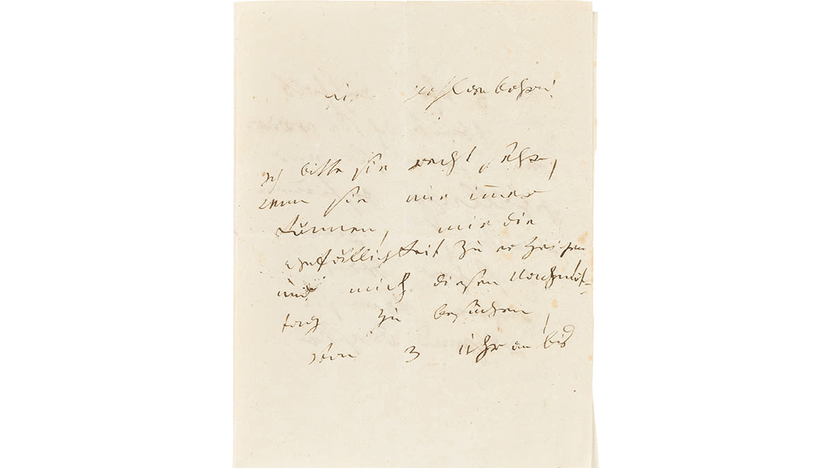 A Rare Letter Signed by Beethoven Is Heading to Auction