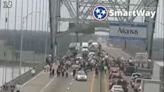 Pro-Palestinian demonstrators shut down lanes on I-40 bridge