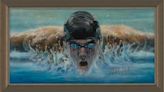 Lanzan a la venta una colección de arte que retrata ocho momentos históricos en la trayectoria de Michael Phelps