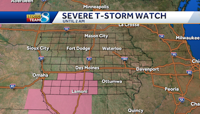 Severe Thunderstorm Watch issued for parts of southwest Iowa