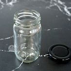 圓柱玻璃瓶225C.C(黑蓋)_N225-B◎玻璃.玻璃瓶.沙拉罐.圓瓶.圓柱.收納.瓶罐.餅乾.軟糖.包裝罐