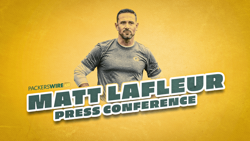 Packers coach Matt LaFleur meets with media in Brazil