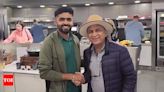 T20 World Cup: Babar Azam interacts with cricketing icon Sunil Gavaskar in Dallas - Watch | Cricket News - Times of India