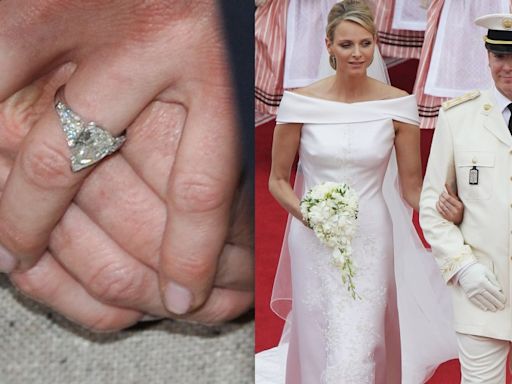 Looking Back at Princess Charlene and Prince Albert II of Monaco’s Wedding: The 3-Carat Engagement Ring, Armani Wedding Dress...