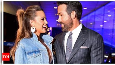 Blake Lively rubbishes DIVORCE rumours with Ryan Reynolds; shares pic kissing hunk on 'Deadpool and Wolverine' sets | - Times of India