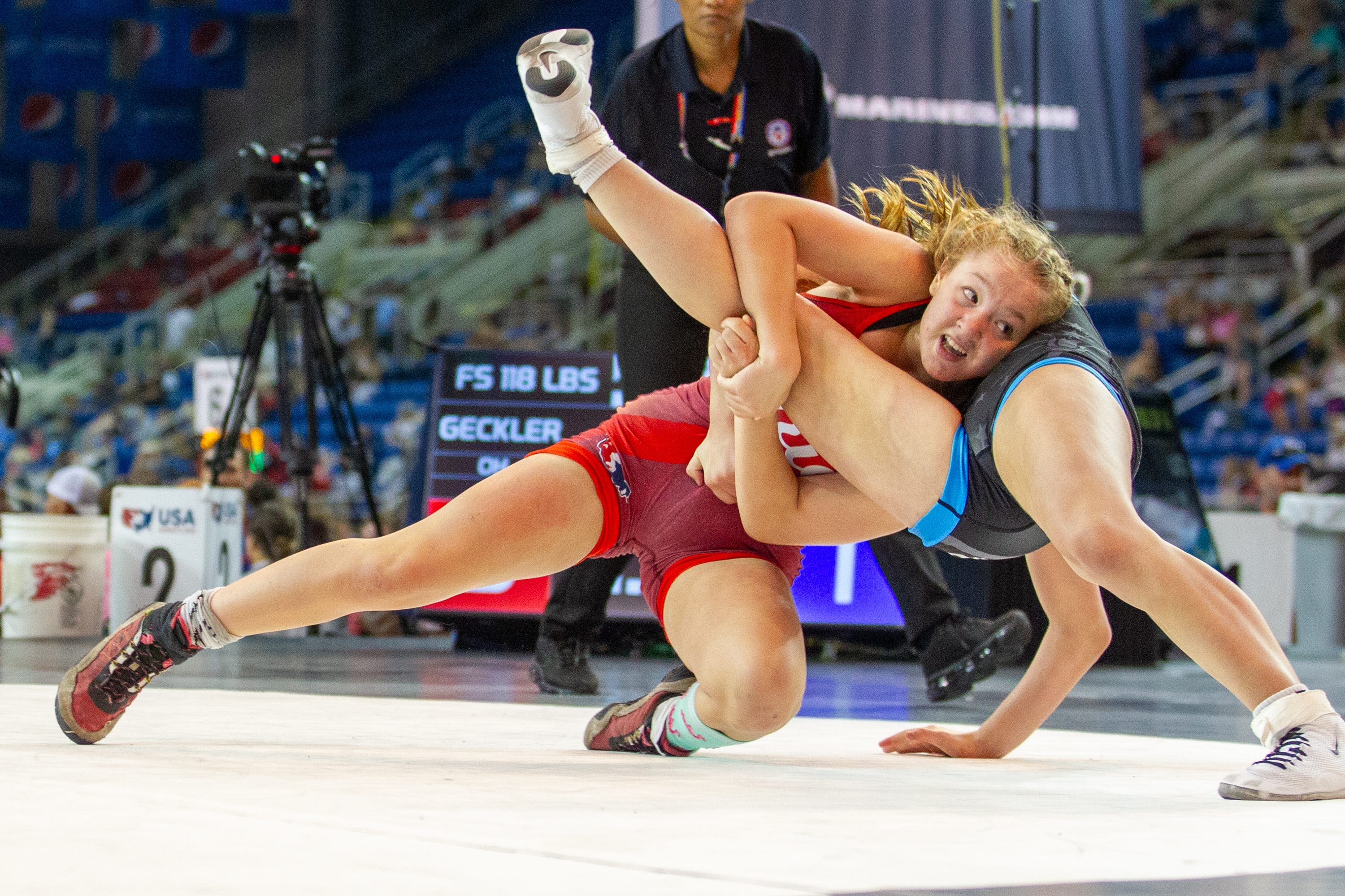 Perry's Carolyn Gecker is already an All-American, will wrestle in 16U national semifinal