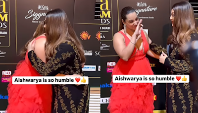 Aishwarya Rai’s Sweet Gesture Towards Emotional IIFA Anchor Wins Hearts: Watch Here