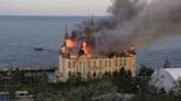 Five killed in Russian missile attack as Ukraine’s ‘Harry Potter castle’ goes up in flames