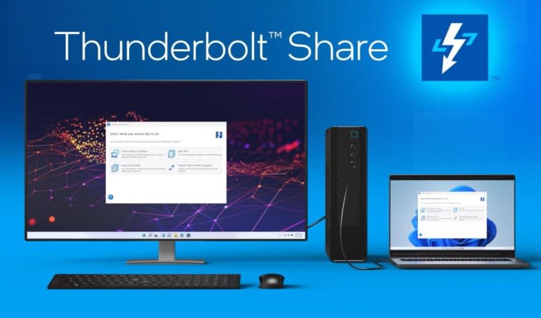 Intel reveals Thunderbolt Share as a new way to share monitors and data between two PCs