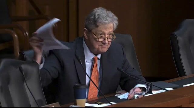 “Are you gonna call me a sick fuck?”: Sen. John Kennedy grills professor about alleged retweets criticizing senators.