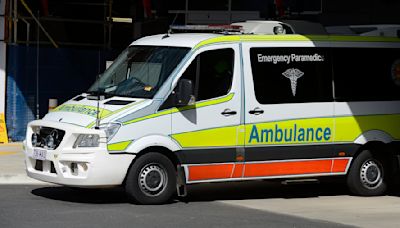 Man and woman are hit by a car while walking outside shopping centre