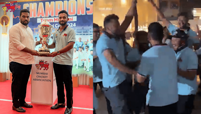 Ajinkya Rahane Made To Dance By Mumbai Teammates At Irani Cup Felicitation Ceremony; Video