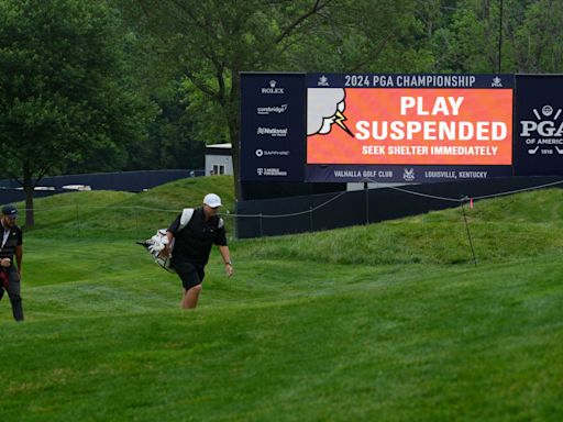 Play suspended Tuesday as inclement weather rocks early-week preparations at 2024 PGA Championship