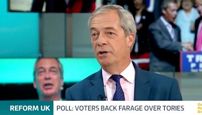 Reform leader Nigel Farage said the Conservative brand is 'completely damaged'