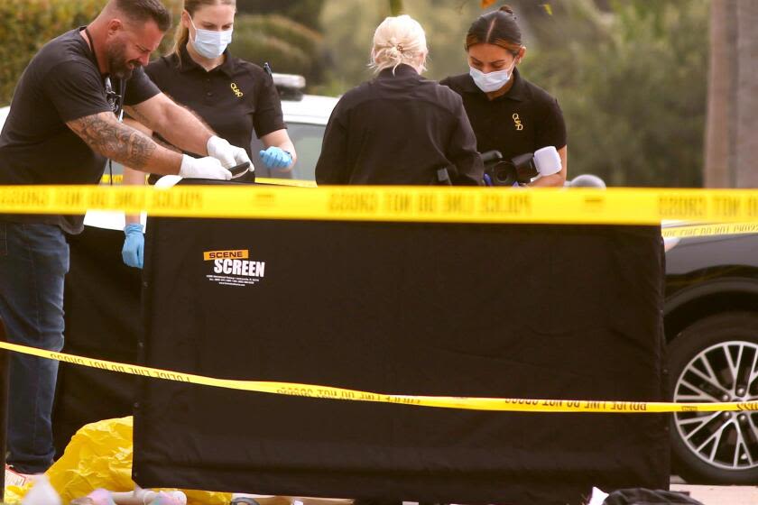 Two dead, three injured in Huntington Beach stabbing. One person is in custody