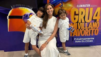 Ana Boyer y Fernando Verdasco: la divertida tarde de cine con sus dos hijos mayores, Miguel y Mateo, de 5 y 3 años
