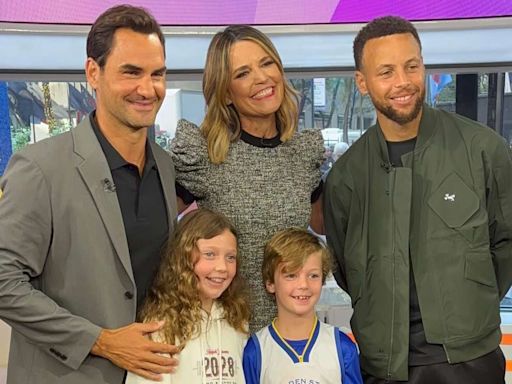 Savannah Guthrie's Kids Join Her on Today Set to Meet Stephen Curry, Roger Federer and Rachel Platten — See the Photos!