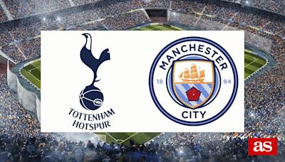 Tottenham vs M. City: estadísticas previas y datos en directo | Premier League 2023/2024