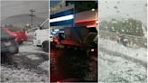¡Cálmate Tláloc! Lluvia provoca granizada en Edomex y 'sepulta' calles y avenidas | VIDEOS