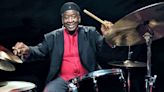 Bernard “Pretty” Purdie, creator of the Purdie Shuffle, gives a drum clinic at District Live