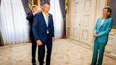 King Willem-Alexander of the Netherlands honours Dutch athlete